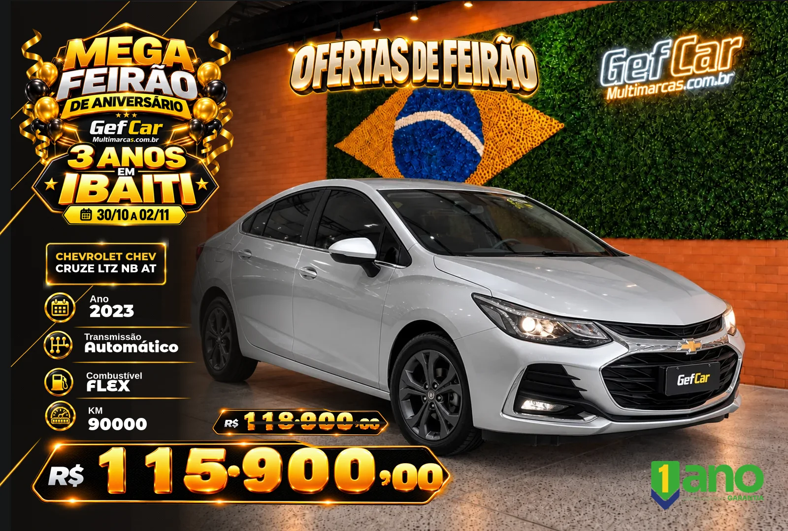 CHEVROLET CHEV CRUZE LTZ NB AT 2023