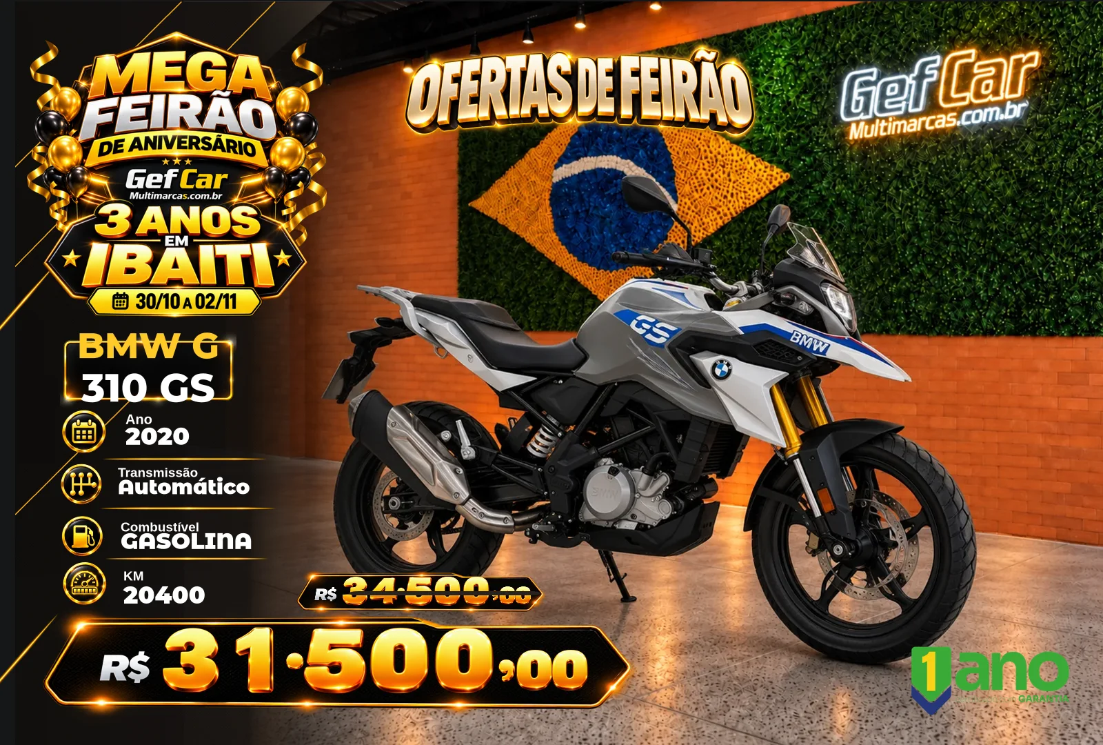BMW G310 GS 2020