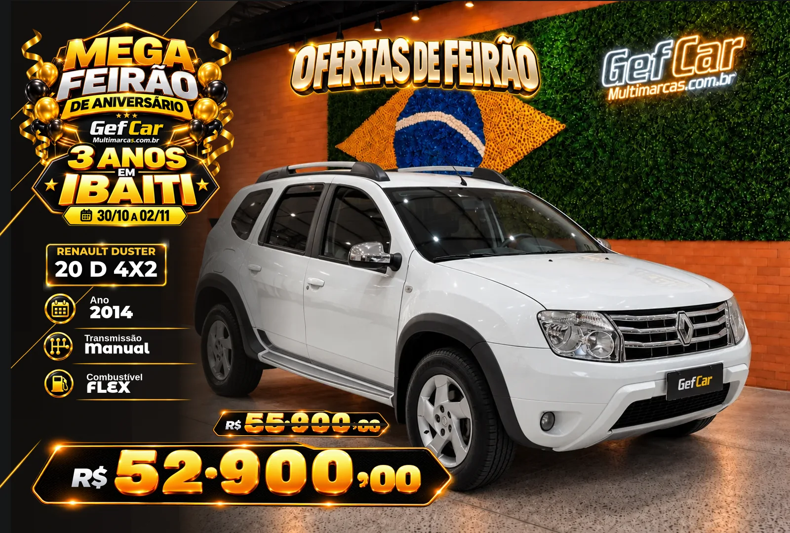 RENAULT DUSTER 20 D 4X2 2014