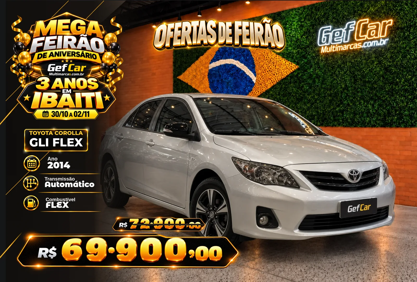 TOYOTA COROLLA GLI FLEX 2014