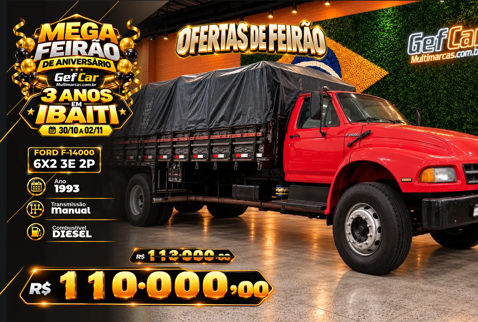 FORD F14000 HD 1993