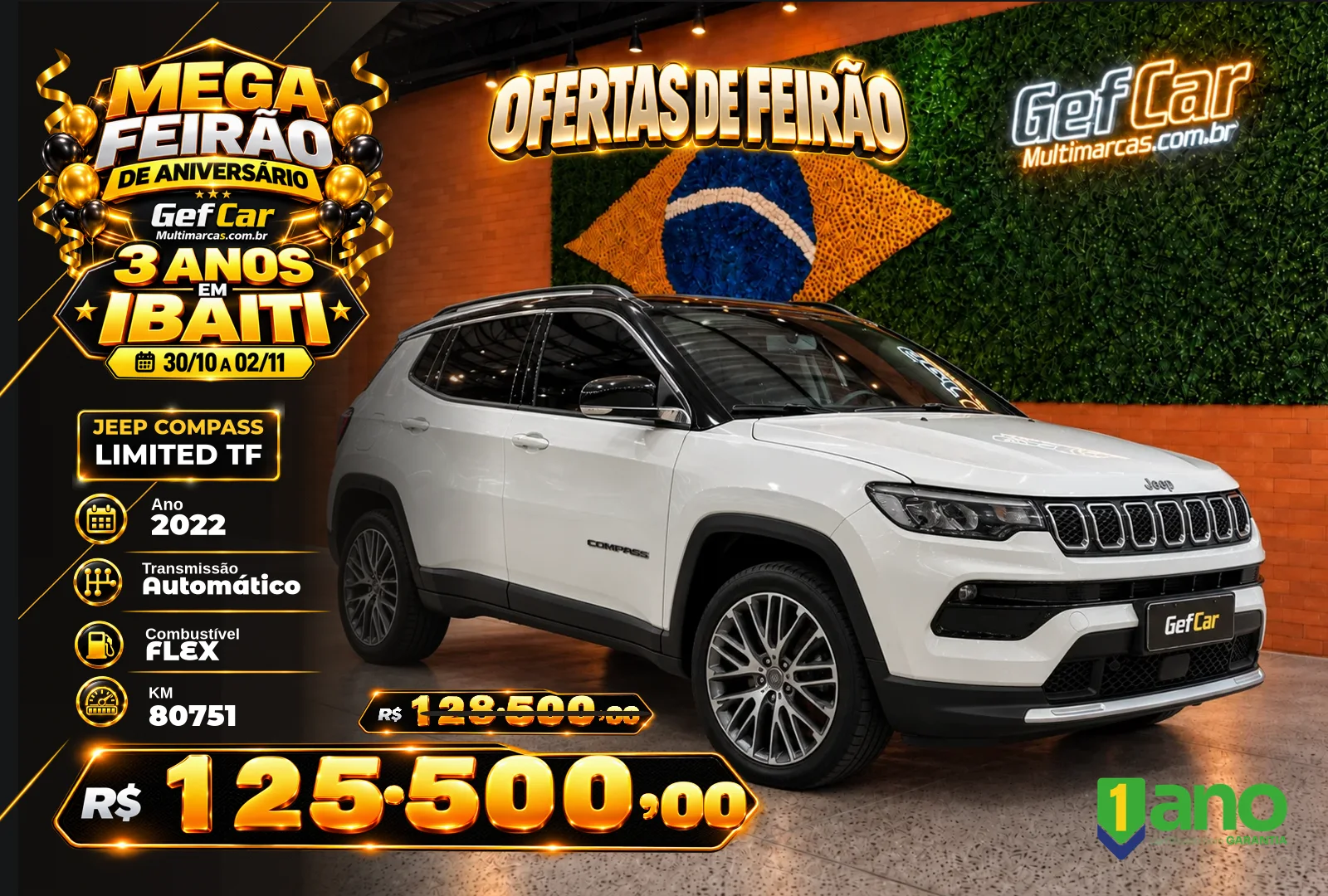 JEEP COMPASS LIMITED TF 2022