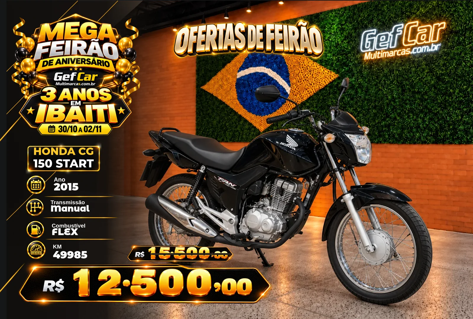 HONDA CG 150 FAN ES START 2015