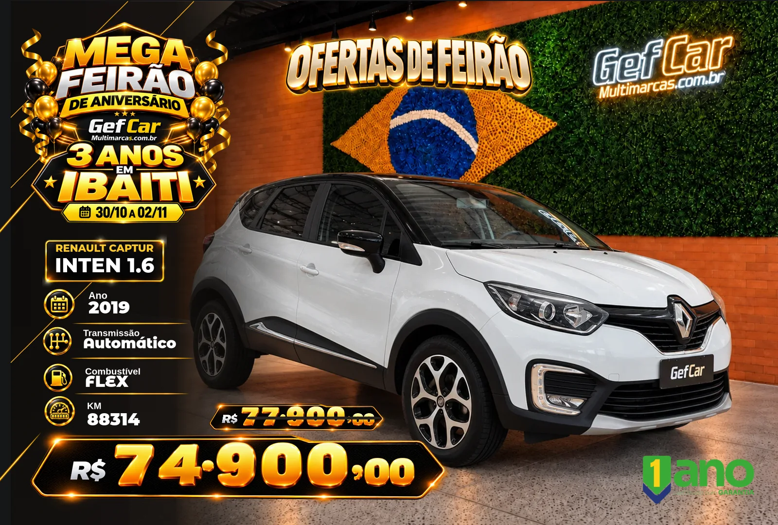RENAULT CAPTUR INTEN 1.6 2019